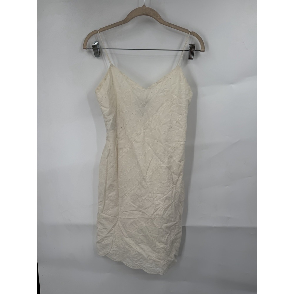Ralph Lauren Y2K Fairy Coquette Mini Dress 4 Ivory Milk Maid Floral Embroidered